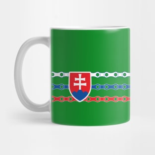 Bike Stripes Slovakia (Chain) Mug